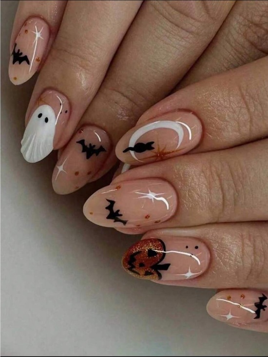 Other - Halloween Nude Spooky Press-On Nail Set NEW 🏷️